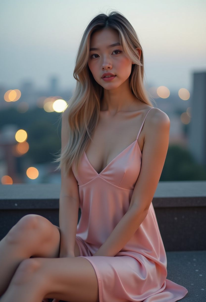 暮色窗前
